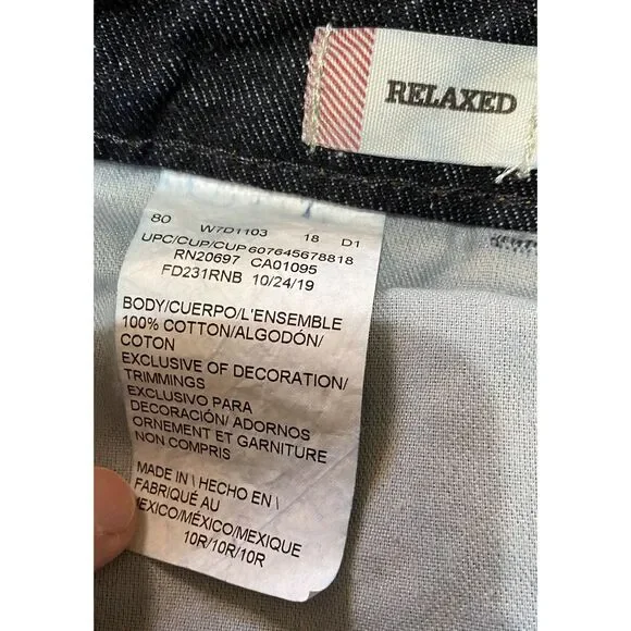 Dickies Crafted For Women Relaxed Jeans 10R Dark Wash - Picture 5 of 7